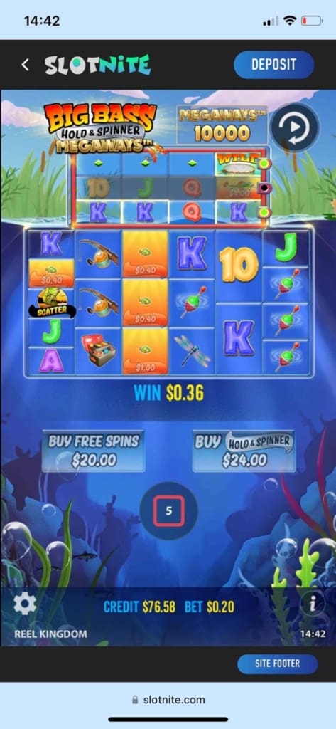 Slotnite Casino Screen