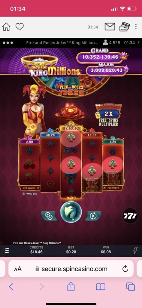 Spin Casino Screen