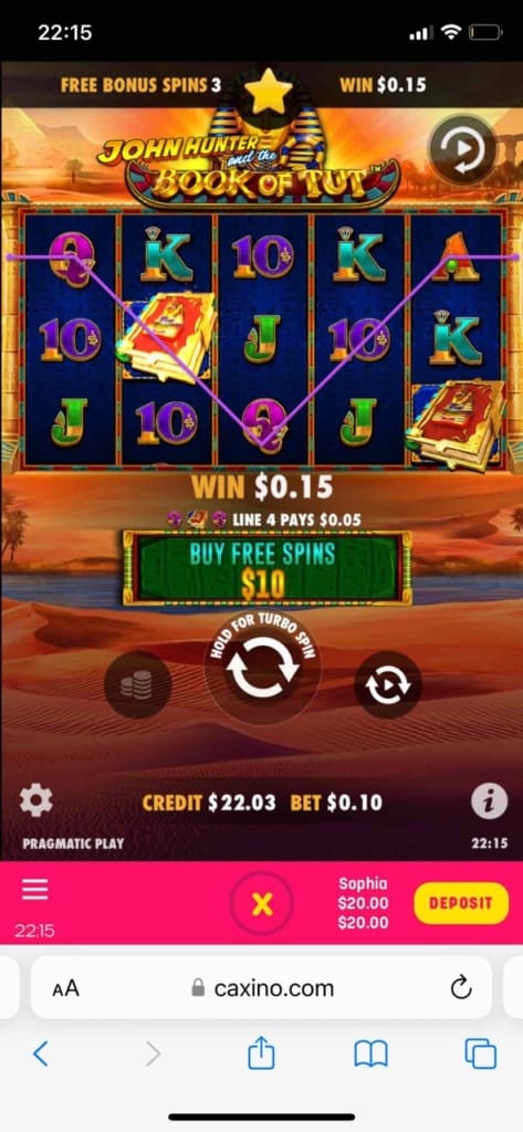Caxino Casino Screen
