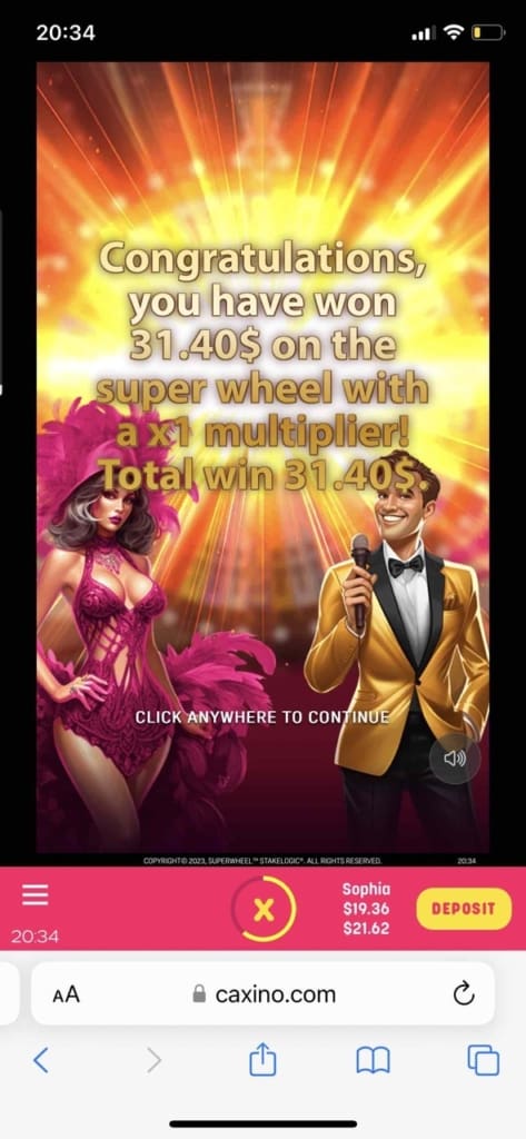 Caxino Casino Screen