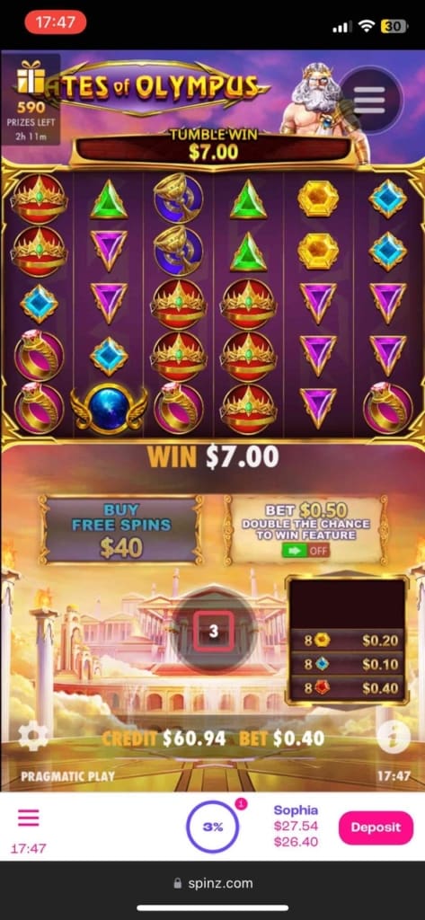 spinz casino games
