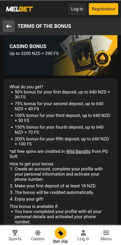 MelBet Bonus
