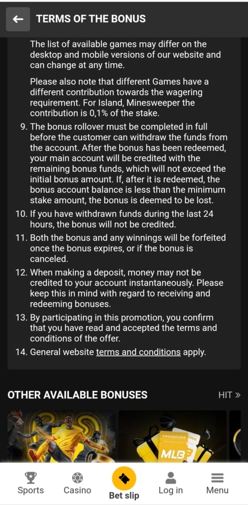 MelBet Bonus