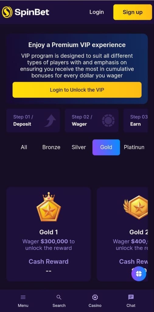 Spinbet Casino Bonus