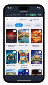 betvictor app screenshot from mobile